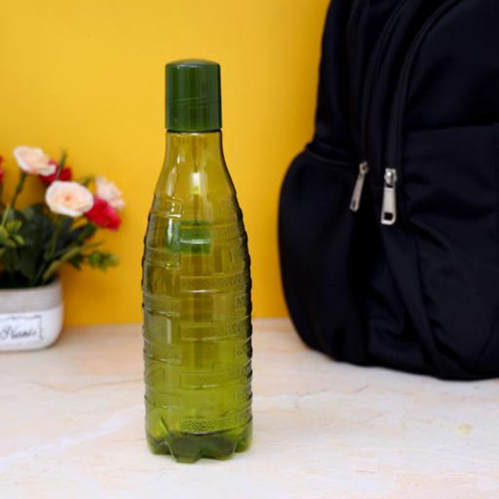 Portable 1L H2O Water Bottle with Cap - Lead - Free, Great for Travel - Souk Al RasDrinkware