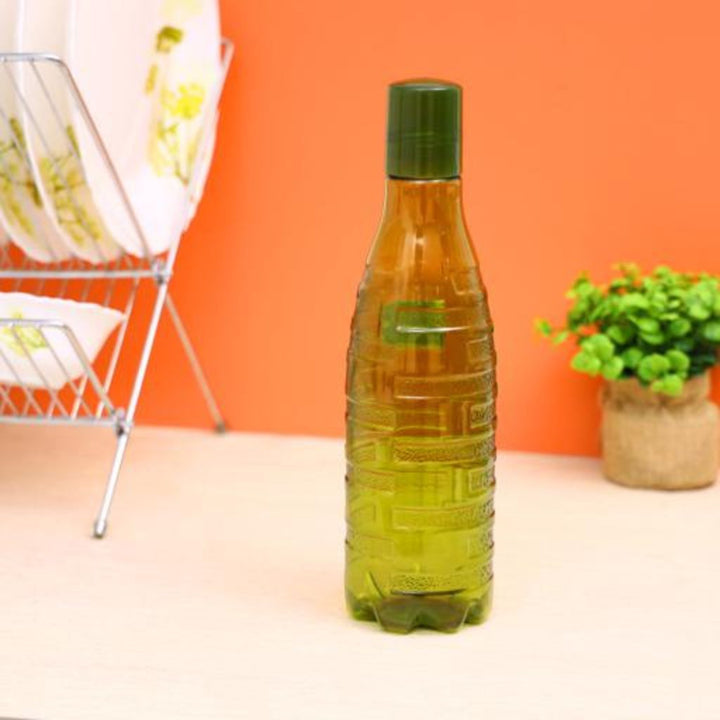 Portable 1L H2O Water Bottle with Cap - Lead - Free, Great for Travel - Souk Al RasDrinkware