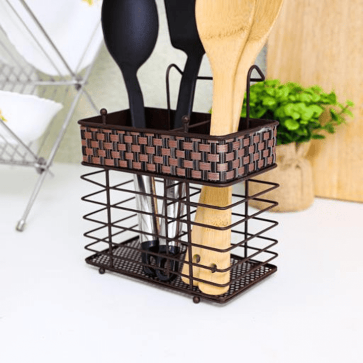 Portable and Lightweight Square Shape Cutlery Rack for Holding Utensils and Plates, also Serves as a Drying Rack - Souk Al RasKitchen Organizers