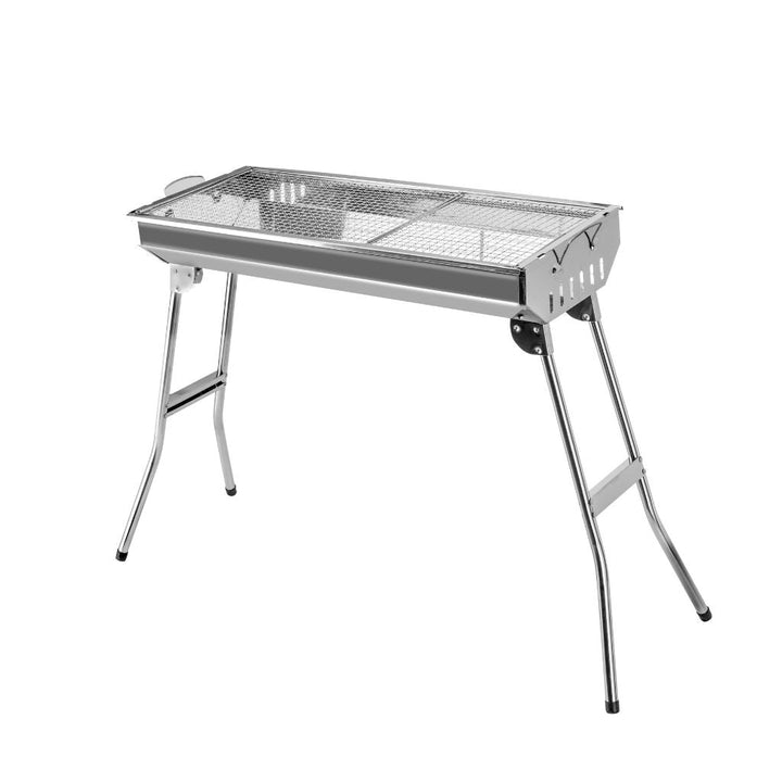 Portable Barbecue Stand with Stainless Steel Grill 73x34x69CM - Souk Al RasCookware