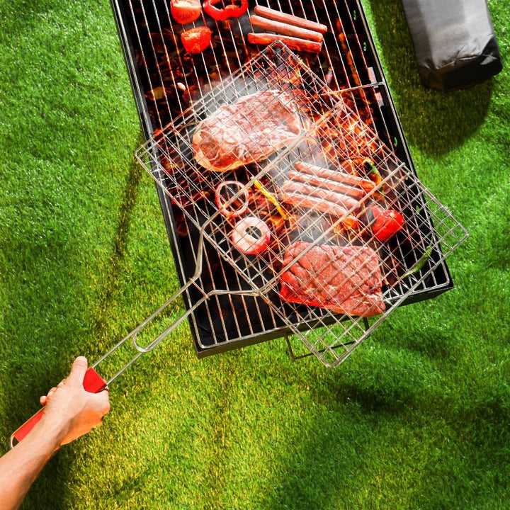 Portable Chromium Plated BBQ Grill,22x34x52CM - Souk Al RasCookware