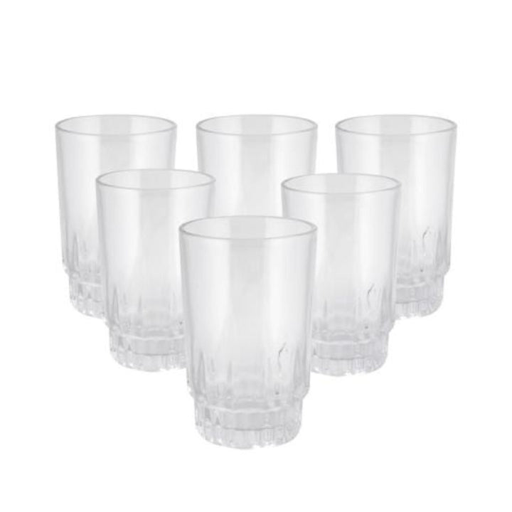 Portable Glass Drinking Cups 6 PCS Set of 270ml - 9oz - Souk Al RasDrinkware