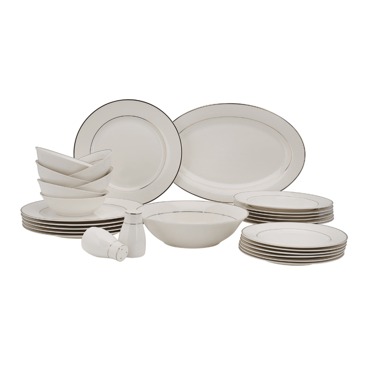 Premium Bone China Dinner Set, 28Pcs - Souk Al RasDinnerware Sets