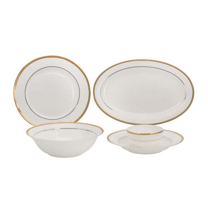 Premium Porcelain Dinner Set 20pcs Set - Souk Al RasPlates & Bowls