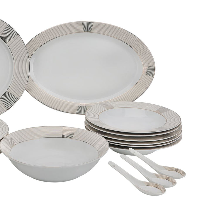 Premium Porcelain Dinner Set 26pcs Set Service for 6 - Souk Al RasPlates & Bowls