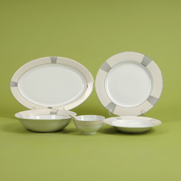 Premium Porcelain Dinner Set 26pcs Set Service for 6 - Souk Al RasPlates & Bowls