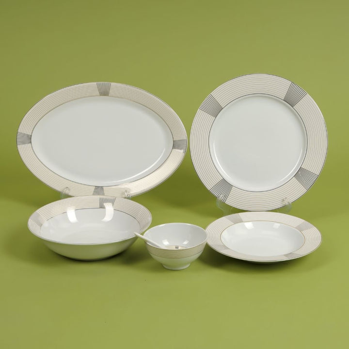 Premium Porcelain Dinner Set 26pcs Set Service for 6 - Souk Al RasPlates & Bowls