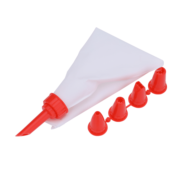 PVC Icing Bag with 5 Different Nozzles - Souk Al RasBakeware