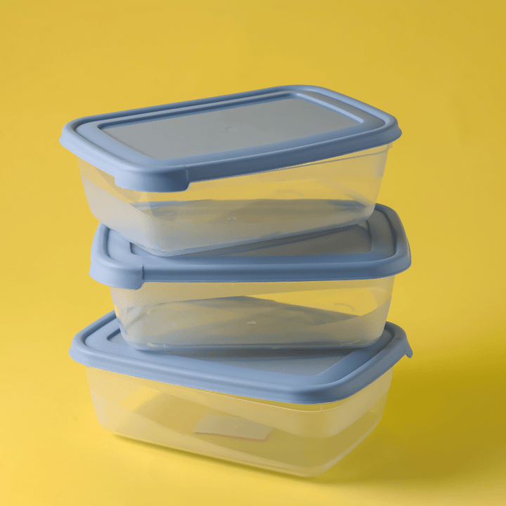 Rectangular Storage Container, Set of 3Pcs, 1200ML - Souk Al RasFood Containers & Lunch Boxes