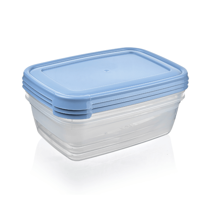 Rectangular Storage Container, Set of 3Pcs, 1200ML - Souk Al RasFood Containers & Lunch Boxes