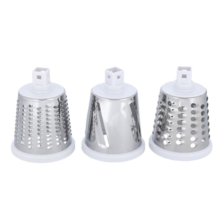 Rotary Grater Interchangeable 3 Blades|Made from Durable Stainless Steel|Manual Operation - Souk Al RasGraters, Peelers & Slicers