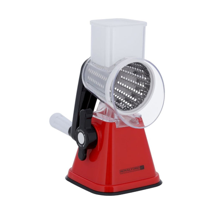 Rotary Grater Interchangeable 3 Blades|Made from Durable Stainless Steel|Manual Operation - Souk Al RasGraters, Peelers & Slicers