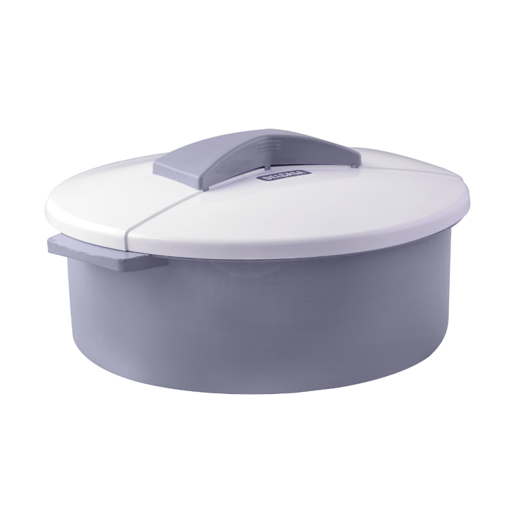 Round Casserole with Lid, Break - Resistant Polymer Plastic Container 1500ML - Souk Al RasHot Pot & Casserole
