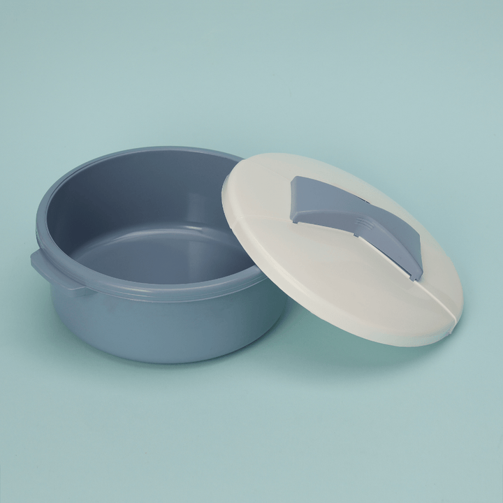 Round Casserole with Lid, Break - Resistant Polymer Plastic Container 1500ML - Souk Al RasHot Pot & Casserole