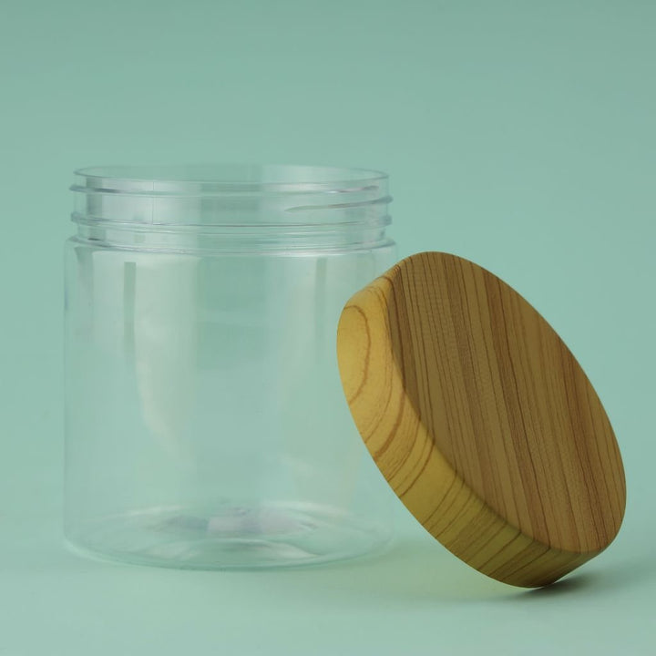 Round PET Jar BPA - Free & Air - Tight Storage Container 400ML - Souk Al RasFood Storage Containers
