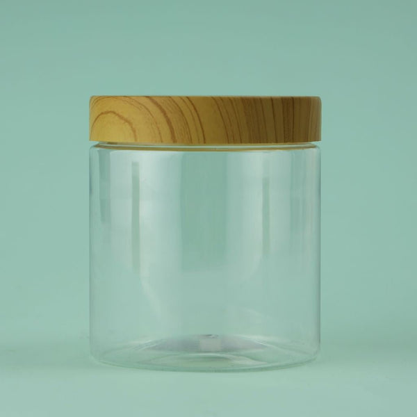 Round PET Jar BPA - Free & Air - Tight Storage Container 400ML - Souk Al RasFood Storage Containers