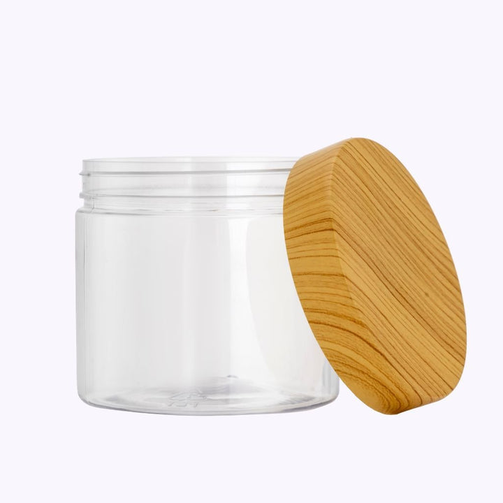 Round PET Jar BPA - Free & Air - Tight Storage Container 400ML - Souk Al RasFood Storage Containers