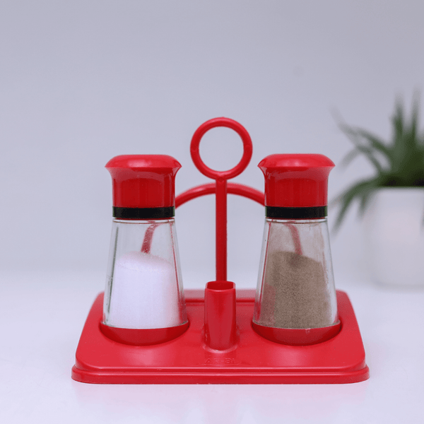 Salt and Pepper Holder elegant design constructed with high - quality plastic - Souk Al RasSalt & Pepper Shaker Sets