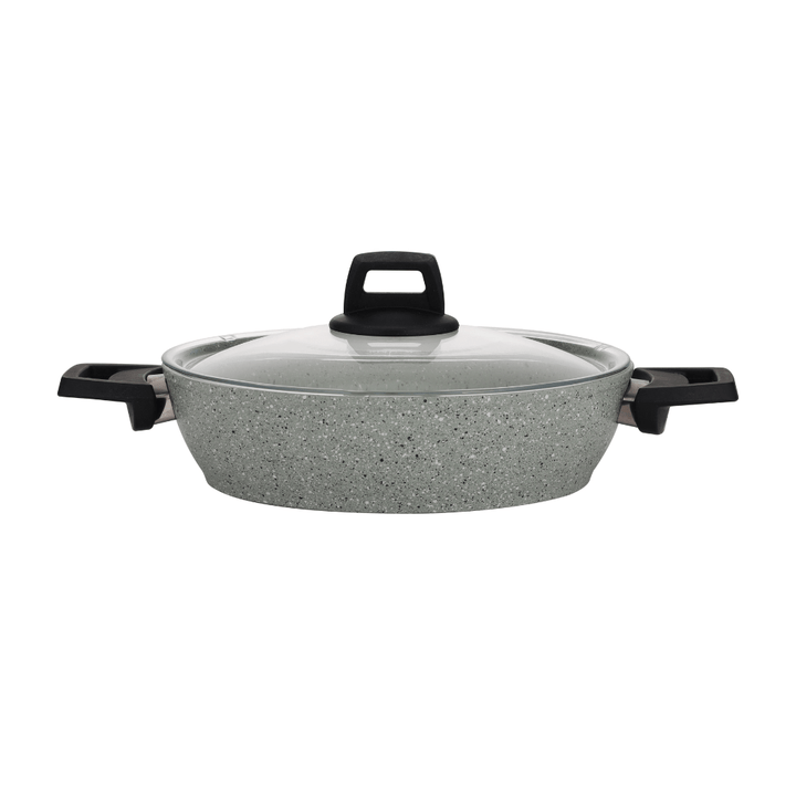 Scoria Granite Coated Cookware Set, Aluminium Pot and Pan 9pcs - Souk Al RasCookware Sets