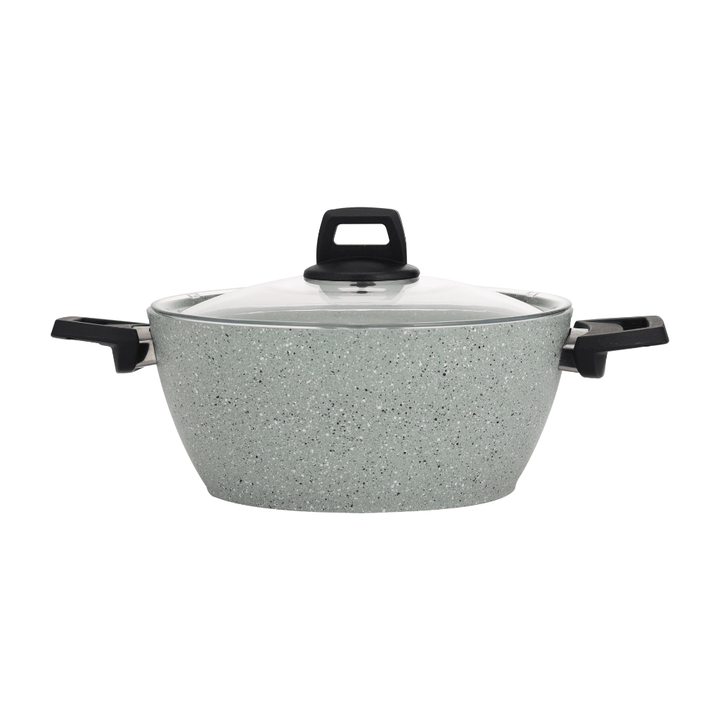 Scoria Granite Coated Cookware Set, Aluminium Pot and Pan 9pcs - Souk Al RasCookware Sets