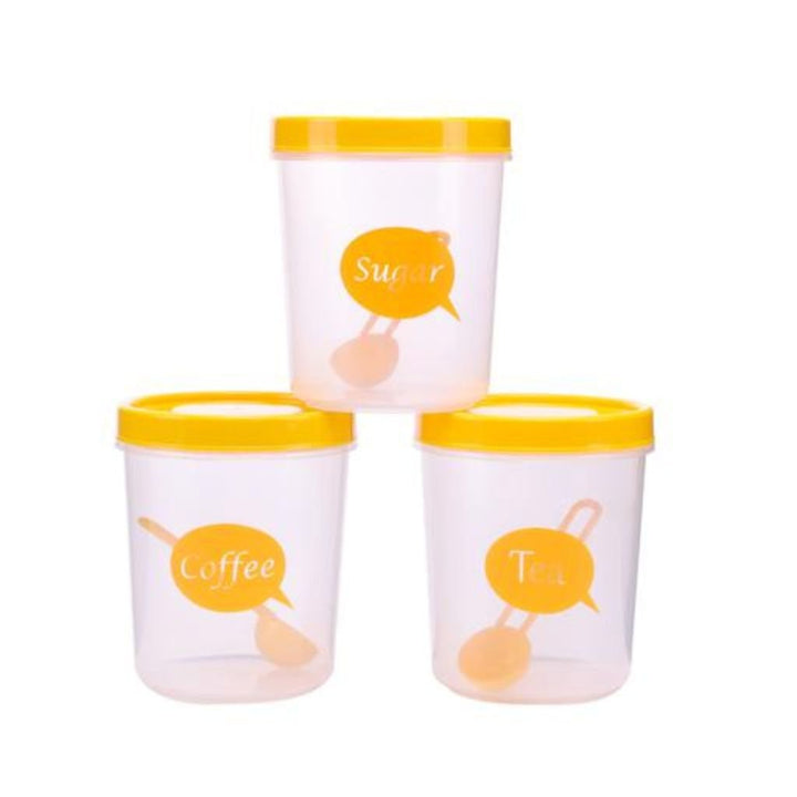 Set of 3pcs Air - Tight Storage Jars 1 Litre - Keep Food Fresh and Healthy - Souk Al RasFood Storage Containers