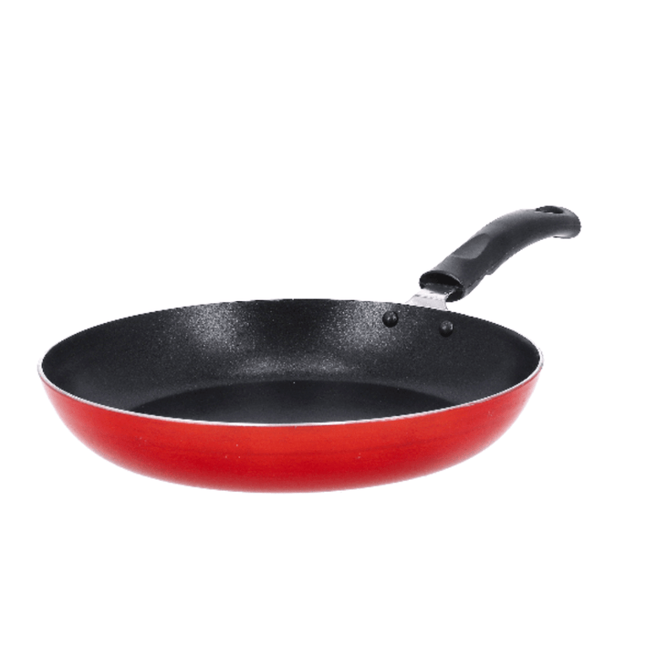 Set of Frypan and Tawa with Turner, Red and Black 3Piece - Souk Al RasKitchen Tools & Utensils