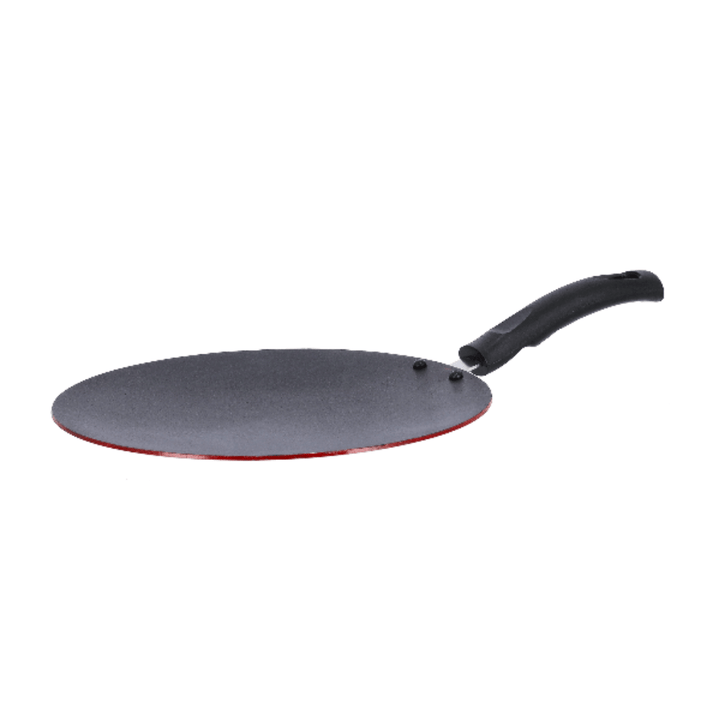 Set of Frypan and Tawa with Turner, Red and Black 3Piece - Souk Al RasKitchen Tools & Utensils