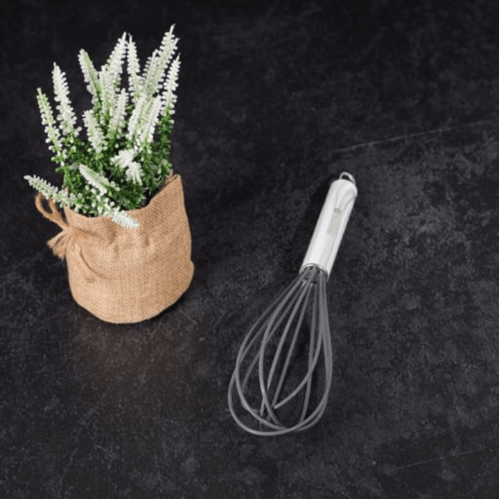 Silicone Whisk with Marble Designed Handle - Portable Kitchen Essential - Souk Al RasSpatulas Whisks & Turning Spoons