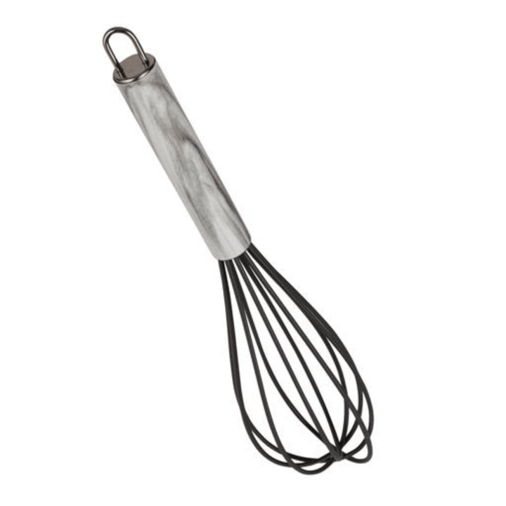 Silicone Whisk with Marble Designed Handle - Portable Kitchen Essential - Souk Al RasSpatulas Whisks & Turning Spoons