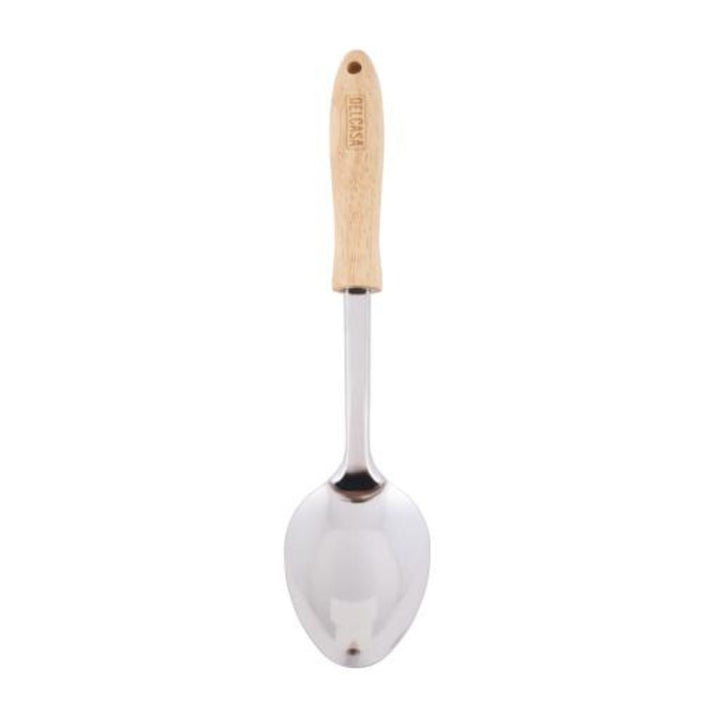 Solid Stainless Steel Spoon with Wooden Handle - Souk Al RasDinnerware