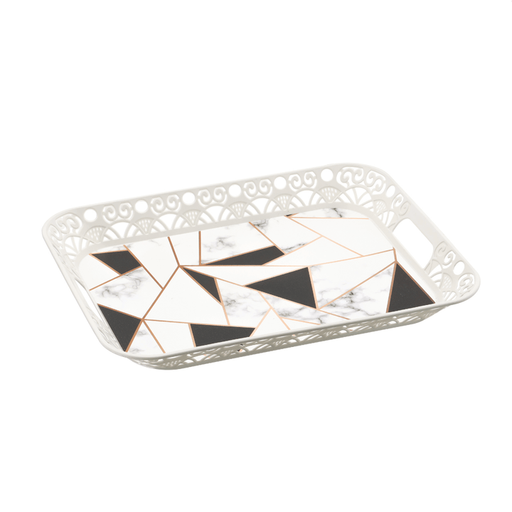 Square Plastic Serving Tray 43CM - Souk Al RasServing Dishes Trays & Platters