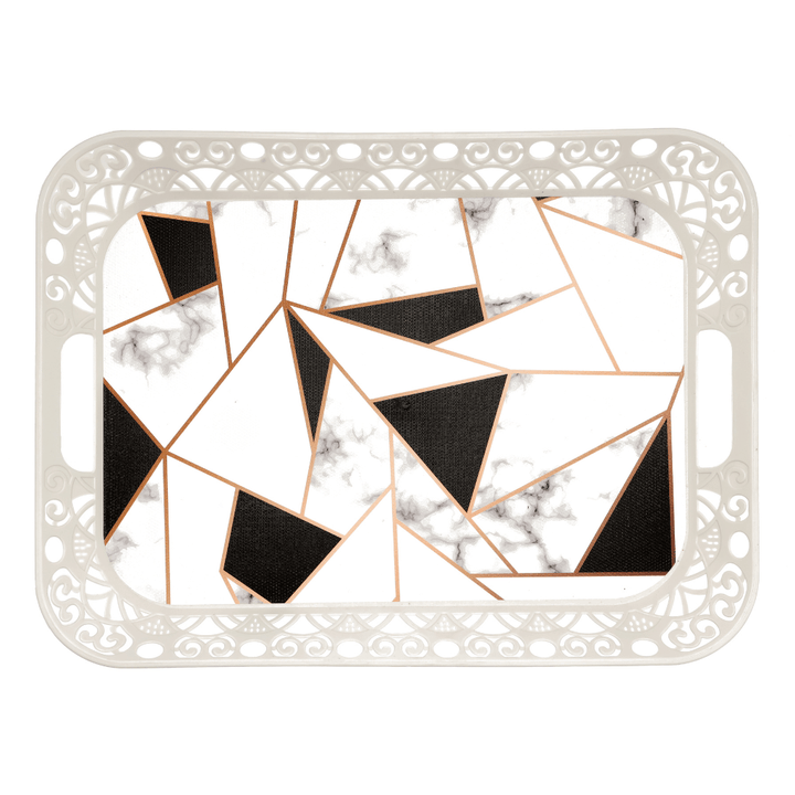 Square Plastic Serving Tray 43CM - Souk Al RasServing Dishes Trays & Platters