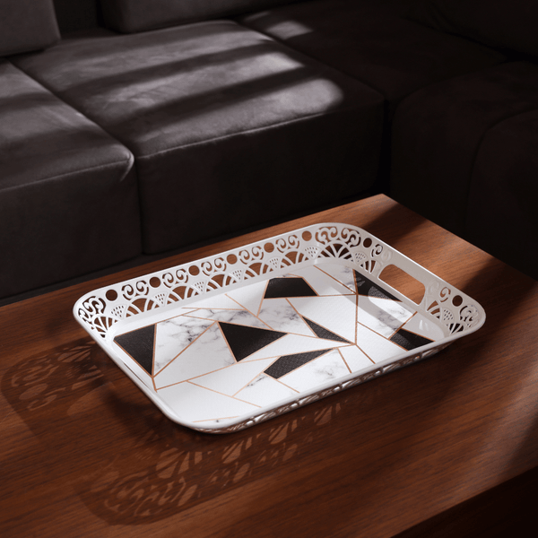 Square Plastic Serving Tray 43CM - Souk Al RasServing Dishes Trays & Platters