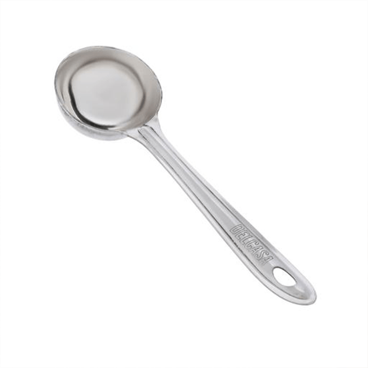 Stainless Steel Deep Ladle, 18.6cm - Ideal for Soup, Desserts, Dishwasher Safe, Dinner Cutlery/Crockery Utensil - Souk Al RasKitchen Tools & Utensils