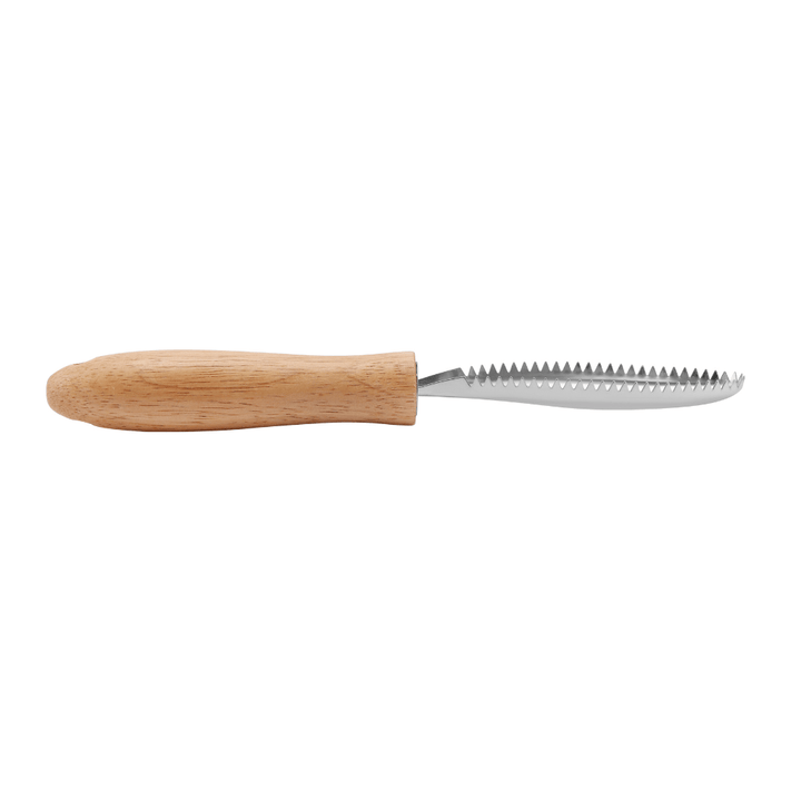 Stainless Steel Fish Scale Scraper With Wooden Handle - Souk Al RasCooking Utensils