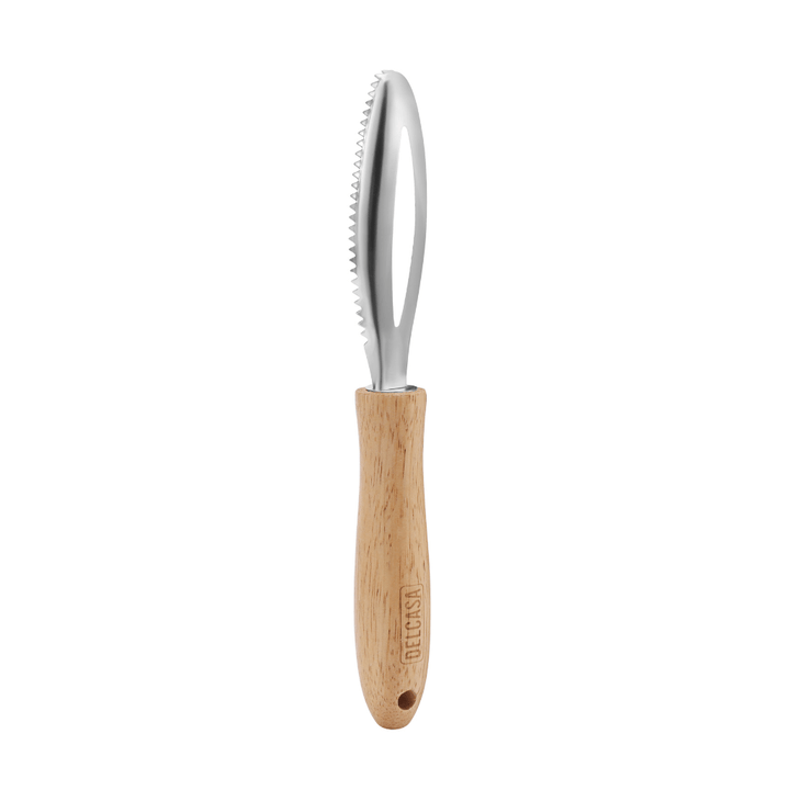 Stainless Steel Fish Scale Scraper With Wooden Handle - Souk Al RasCooking Utensils