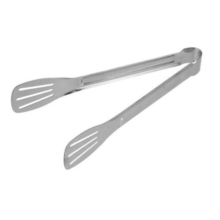 Stainless Steel Food Tongs | Non - Slip & Easy Grip Handle - Heat Resistant, Food Grade Utensil for Cooking, Serving, Barbecue, Buffet, Salad, Ice & Oven - Souk Al RasKitchen & Dining