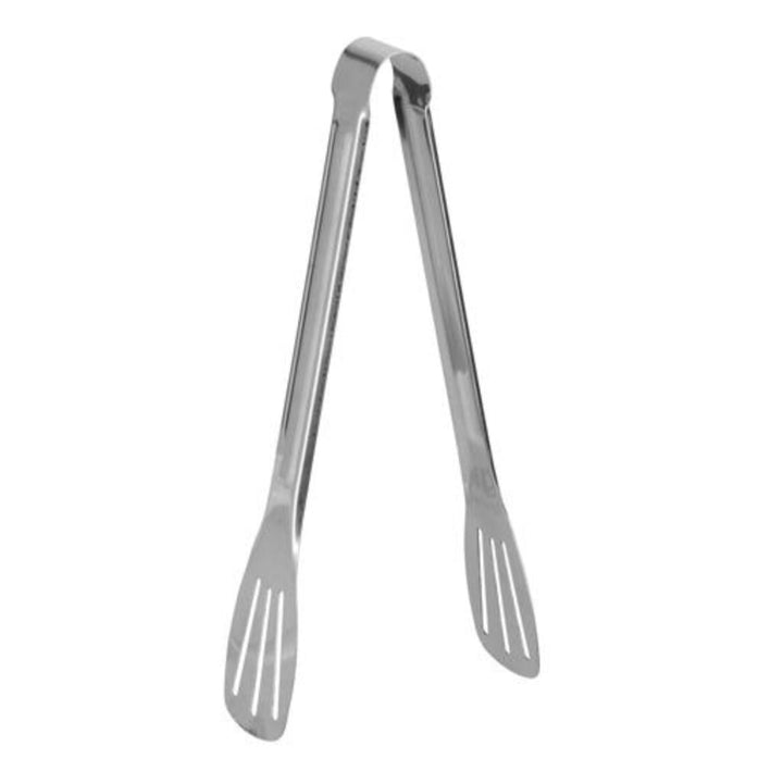 Stainless Steel Food Tongs | Non - Slip & Easy Grip Handle - Heat Resistant, Food Grade Utensil for Cooking, Serving, Barbecue, Buffet, Salad, Ice & Oven - Souk Al RasKitchen & Dining