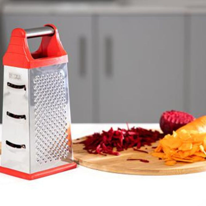 Stainless Steel Four - Sided Multi - Function Grater 22.86cm - Perfect for Shredding Potatoes and Other Foods in the Kitchen - Souk Al RasKitchen Utensil Sets