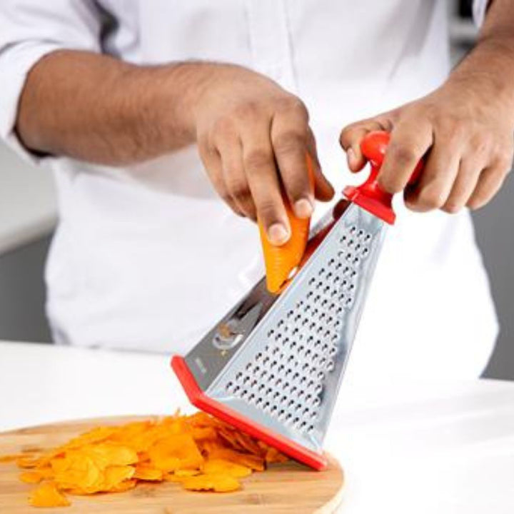 Stainless Steel Four - Sided Tower Grater 22.86cm - Multi - Purpose Shredder for Potatoes and More - Souk Al RasKitchen Utensil Sets