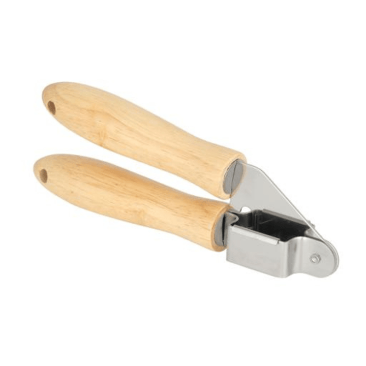 Stainless Steel Garlic Crusher With Wooden Handle - Souk Al RasUtensil & Flatware Trays