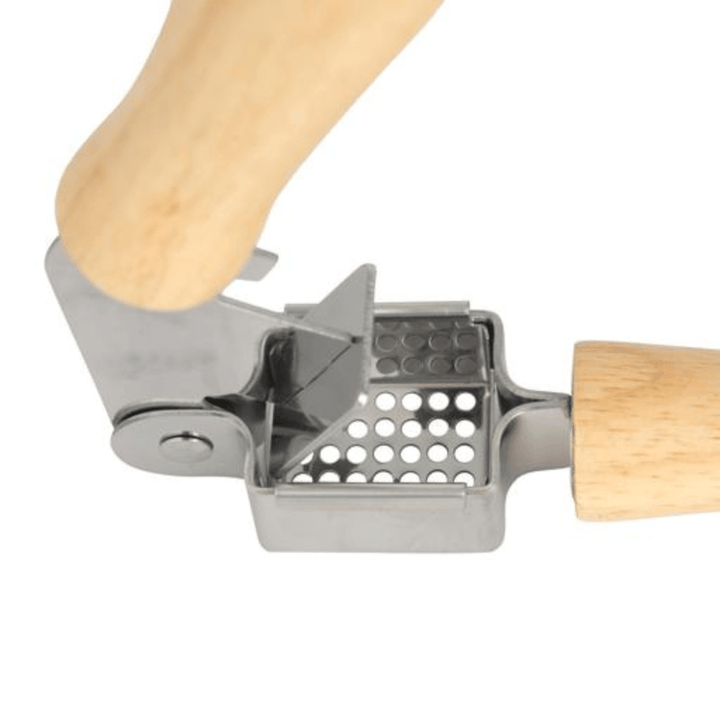 Stainless Steel Garlic Crusher With Wooden Handle - Souk Al RasUtensil & Flatware Trays