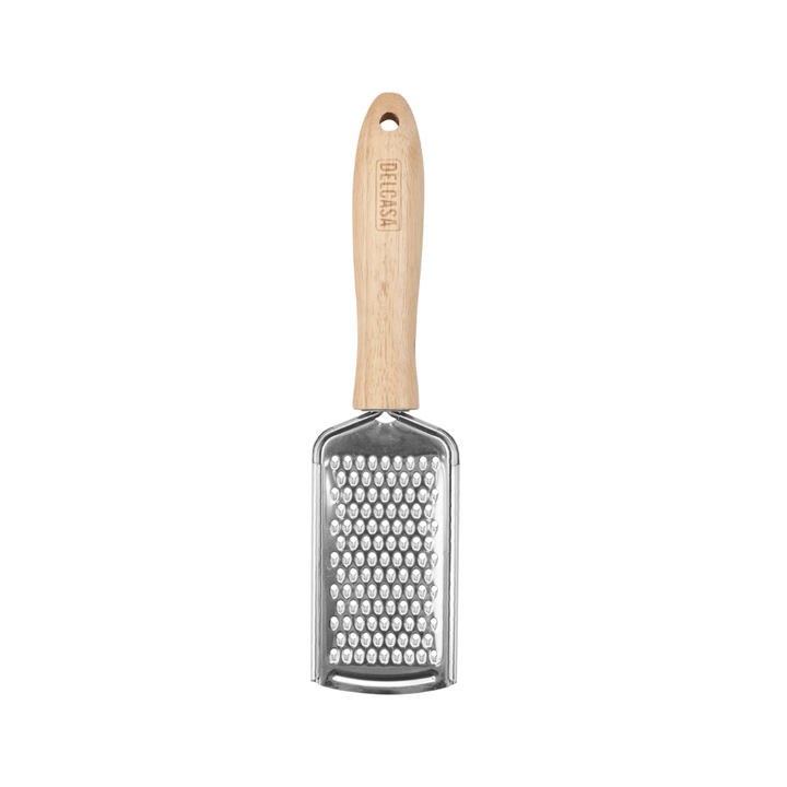 Stainless Steel Grater with Wooden Handle, High - Quality Flat Grater - Souk Al RasCooking Utensils