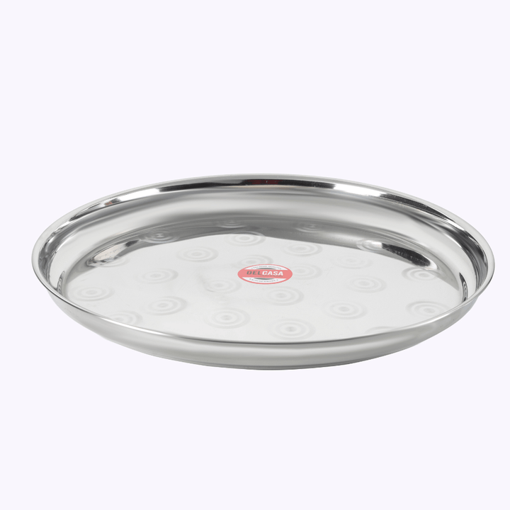 Stainless Steel Group Serving Tray 45 CM - Souk Al RasServing Dishes Trays & Platters