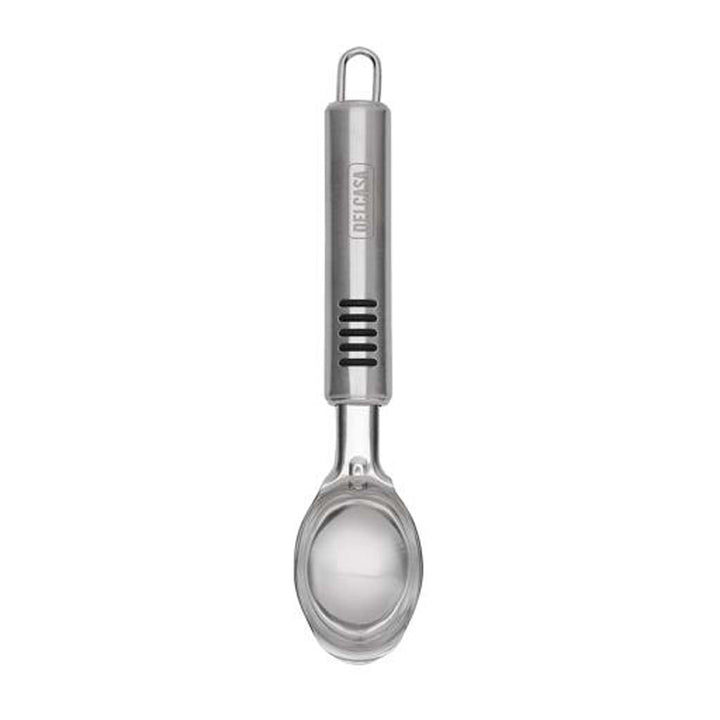 Stainless Steel Ice Cream Scoop with Comfortable TRP Handle & Hanging Loop - Durable Design. - Souk Al RasKitchen Tools