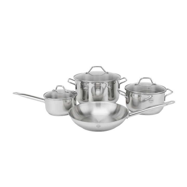 Stainless Steel Induction Cookware Set, Premium Quality Kitchenware 7Pcs - Souk Al RasCookware Sets