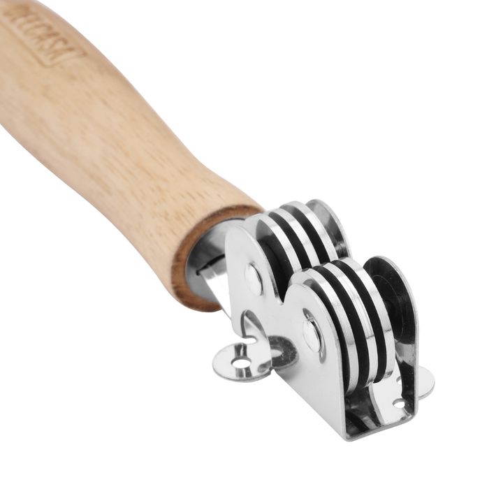 Stainless Steel Knife Sharpener With Wooden - Souk Al RasKitchen Accessories