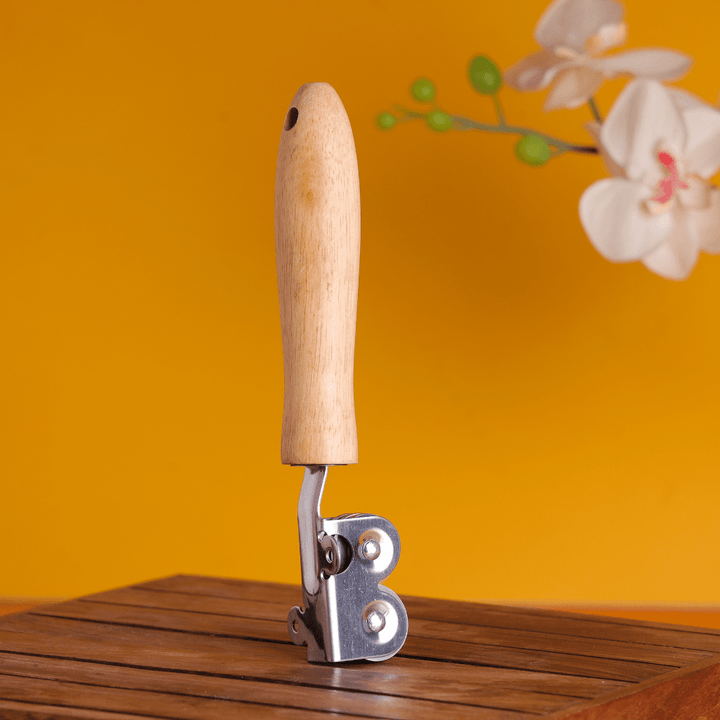 Stainless Steel Knife Sharpener With Wooden - Souk Al RasKitchen Accessories