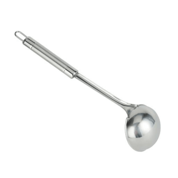 Stainless Steel Ladle with Tube Handle - Pro Soup Ladle 30.3X8.8Cm - Souk Al RasCooking Utensils