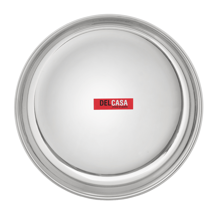 Stainless Steel Rice Plate Round Quarter Plate 21CM - Souk Al RasPlates